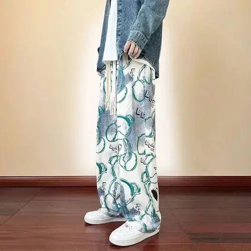 Japanese Brand Man Casual Pants Harajuku Wide Leg Oversize Size US 30 / EU 46 - 3 Thumbnail