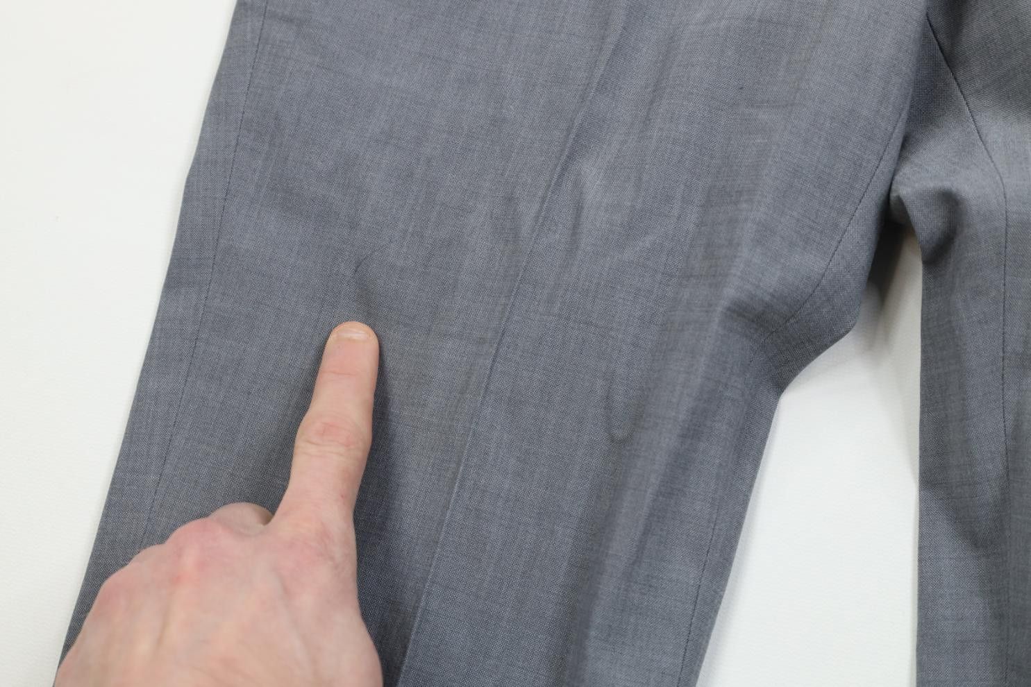 Express Express Slim Fit Chambray Sharkskin Chino Pants Trousers Size US 30 / EU 46 - 6 Thumbnail