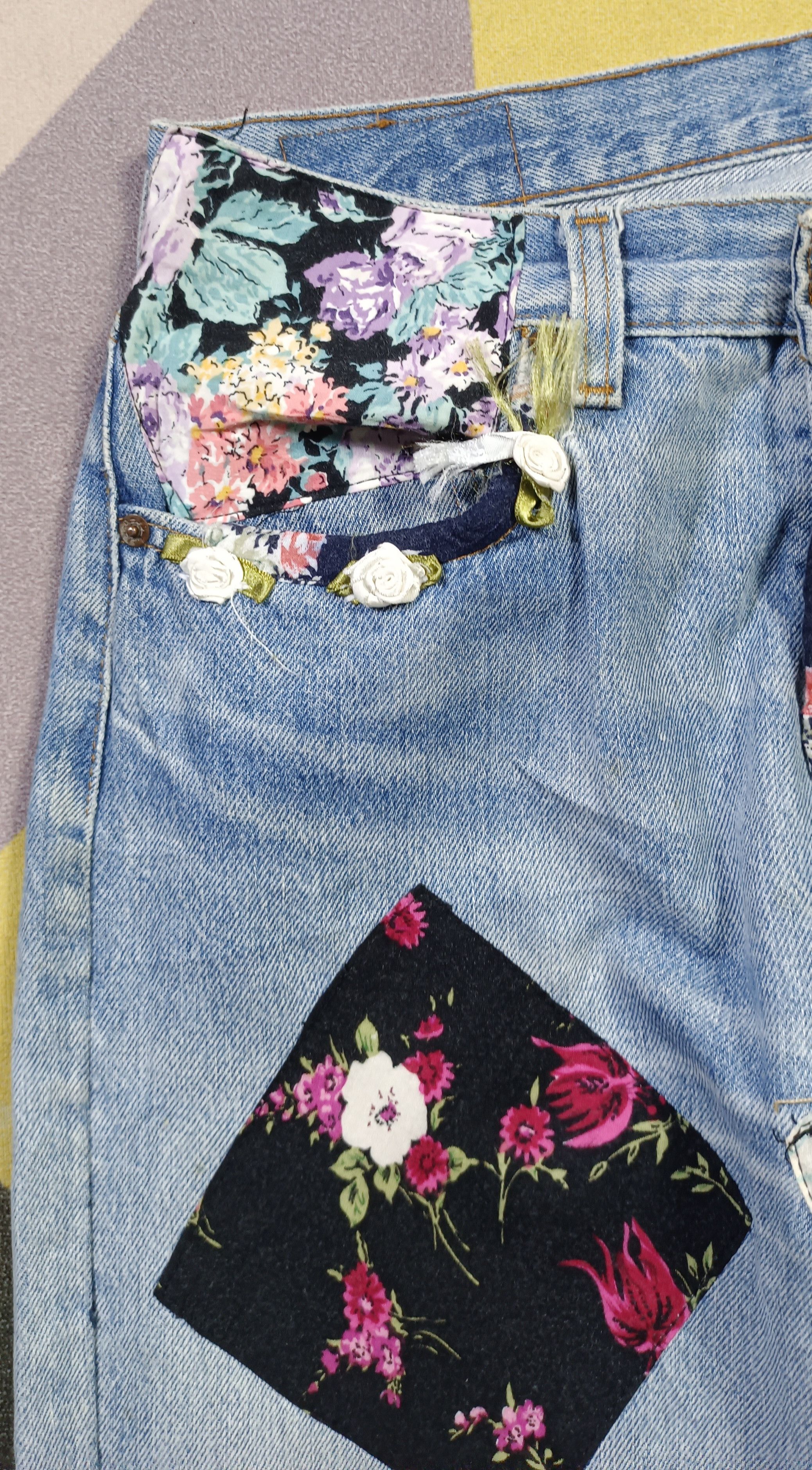 Levi's Levi's "Get Into Troubl 3" Patch Work Denim Size 30" / US 8 / IT 44 - 11 Thumbnail