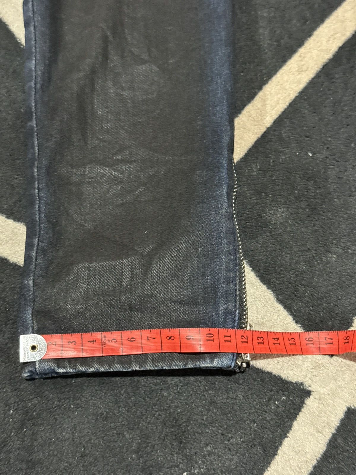 14th Addiction Waxed Skinny Diesel Denim Pants Japanese Styled Size 27" / US 4 / IT 40 - 10 Thumbnail