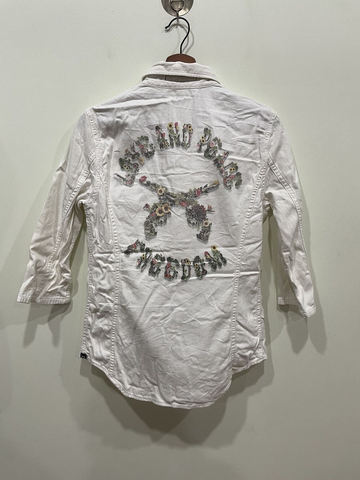 Isamu Katayama Backlash × Japanese Brand × Vintage Isamu Katayama Backlash White Snap Button Size US S / EU 44-46 / 1 - 1 Thumbnail