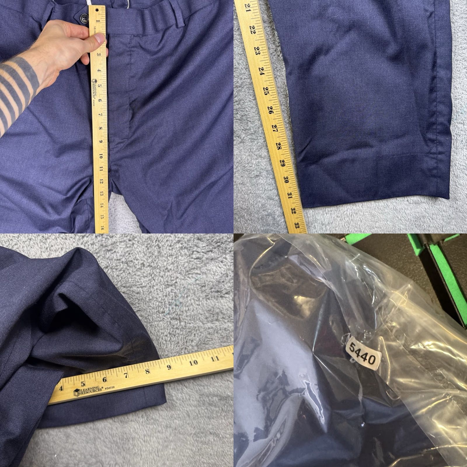 Brooks Brothers Brooks Brothers Dress Pants Mens 42x32 BrooksFlex Madison Reda Flexo Wool Slacks Pants Dress Slim Tapered Blue 42 Mens Slacks Size US 44 / EU 60 - 9 Thumbnail