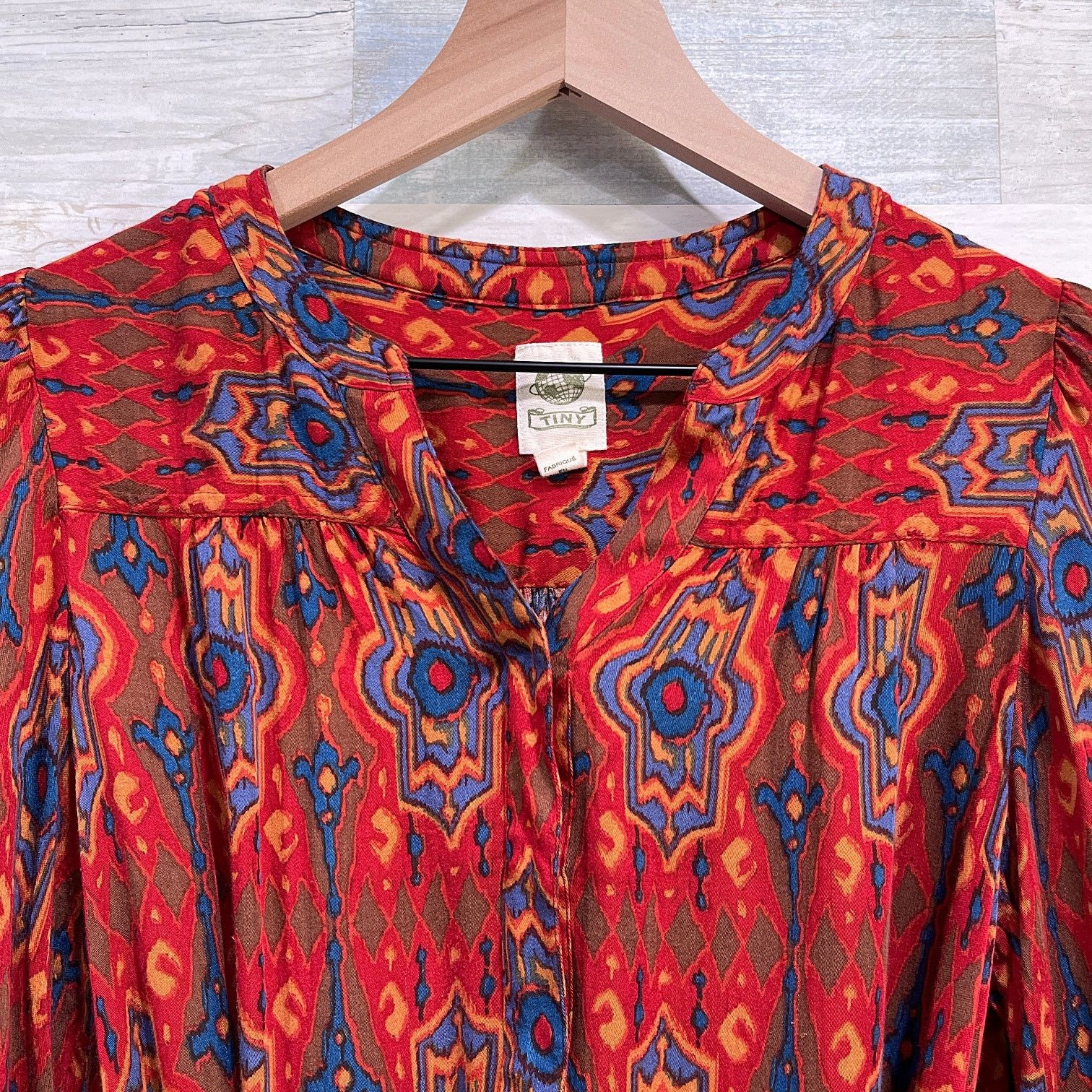 Anthropologie TINY Anthropologie Rosemary Tunic Dress Red Womens XS Size XS / US 0-2 / IT 36-38 - 3 Thumbnail