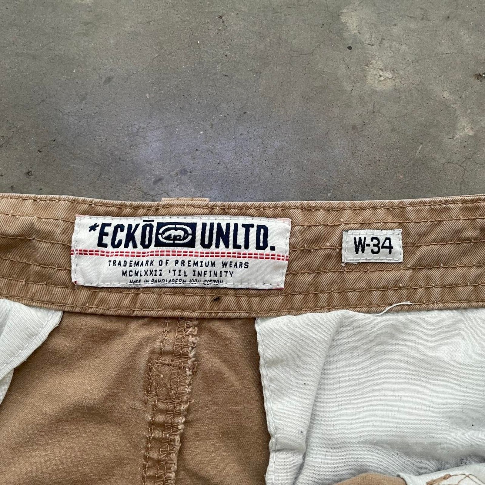 Ecko Unltd. Eckō Unltd. Tan Cargo Shorts Size US 34 / EU 50 - 6 Thumbnail