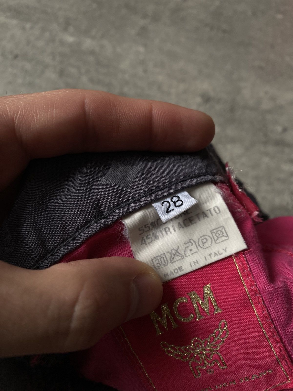 MCM Vintage MCM Monogram Cotton/Triacetat Grey Pants W28 Size US 28 / EU 44 - 8 Thumbnail