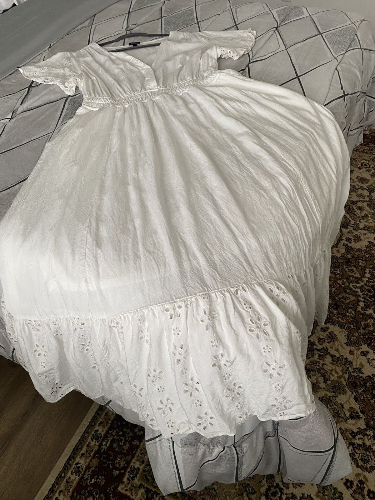 Torrid Torrid Sz 1 White Maxi Challis Pockets Dress Pre-Owned Size XXL / US 16-18 / IT 52-54 - 12 Thumbnail