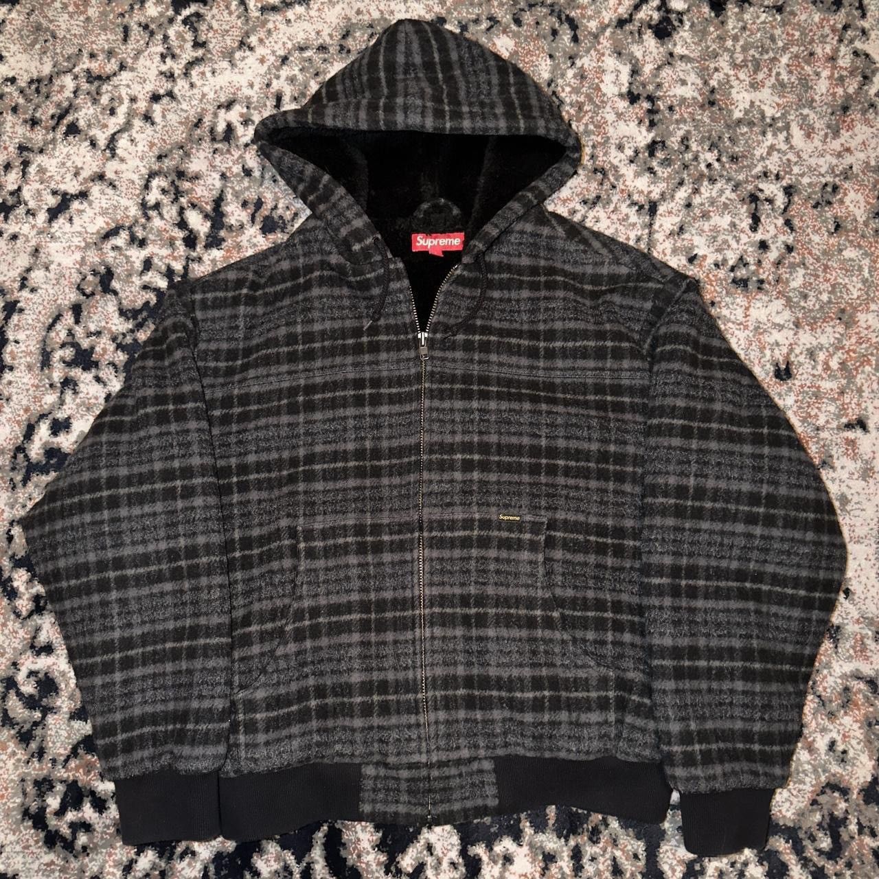 Supreme Supreme FW23 Plaid Hooded Wool Work Jacket | Grailed