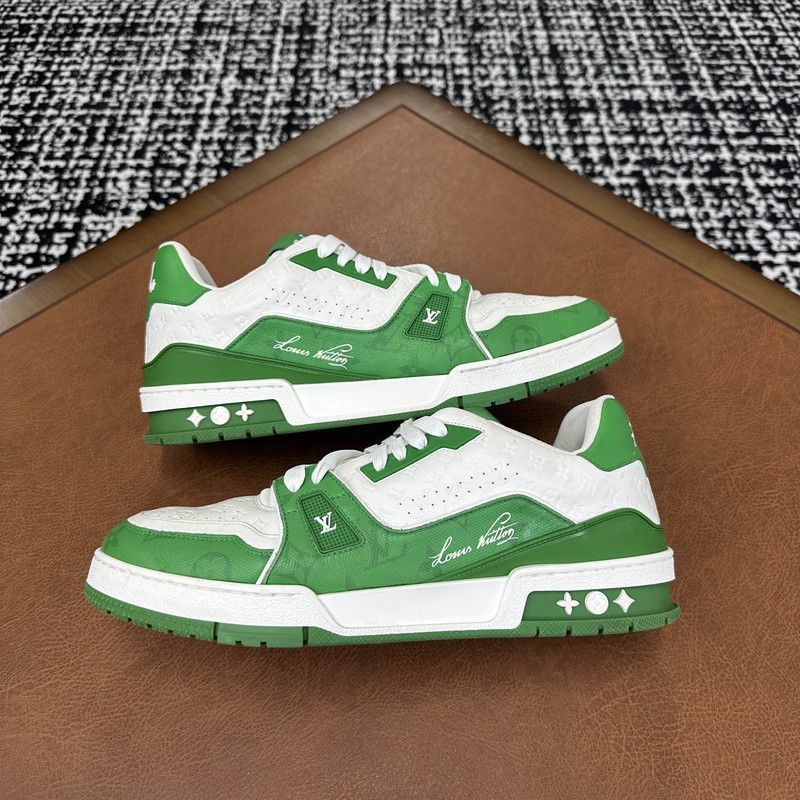 Louis Vuitton Louis Vuitton Trainer Leather Low-Top Sneakers -2505 Size US 8 / IT 38 - 4 Thumbnail