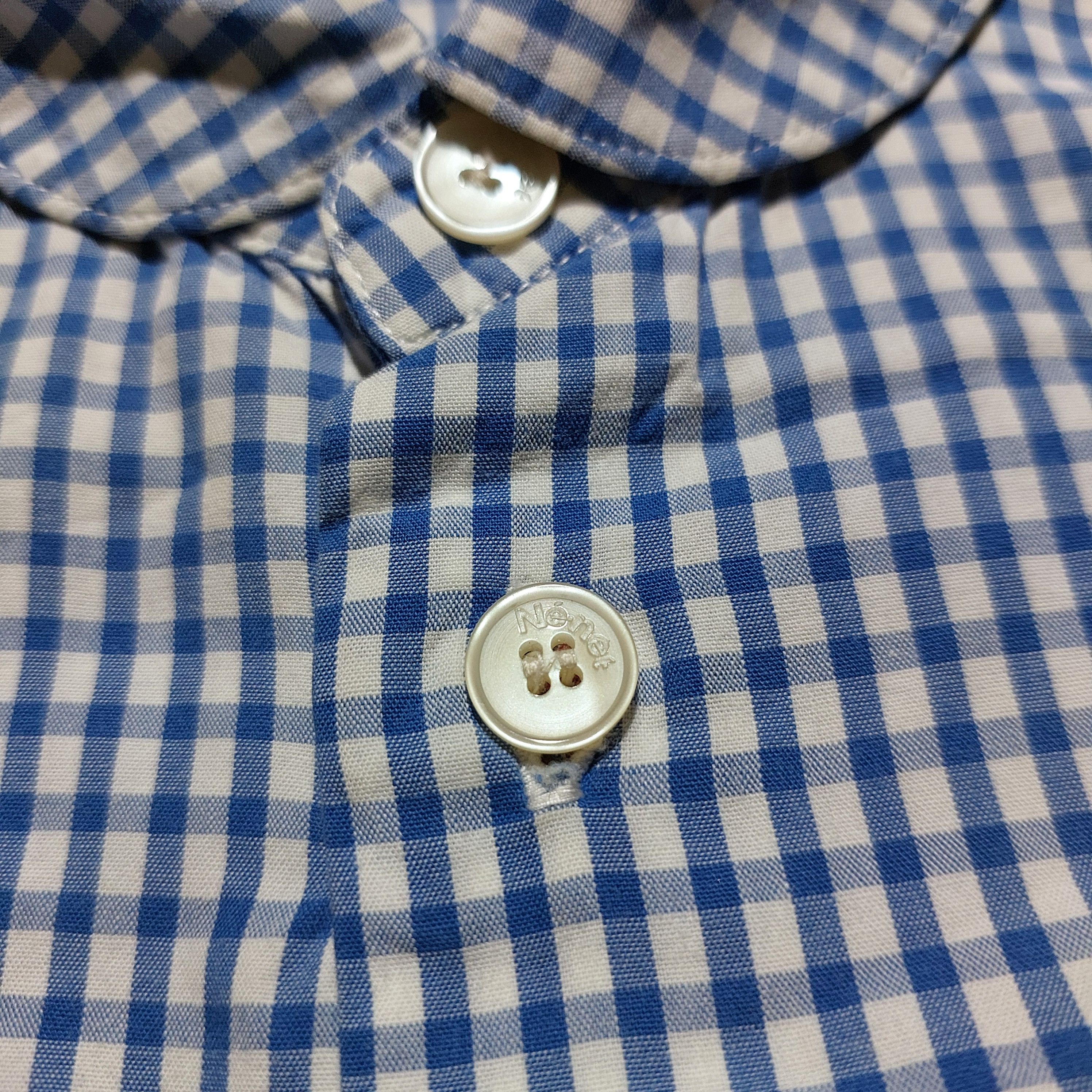Ne-Net Ne-Net checkered plaid blue L/s shirt Size US M / EU 48-50 / 2 - 7 Thumbnail