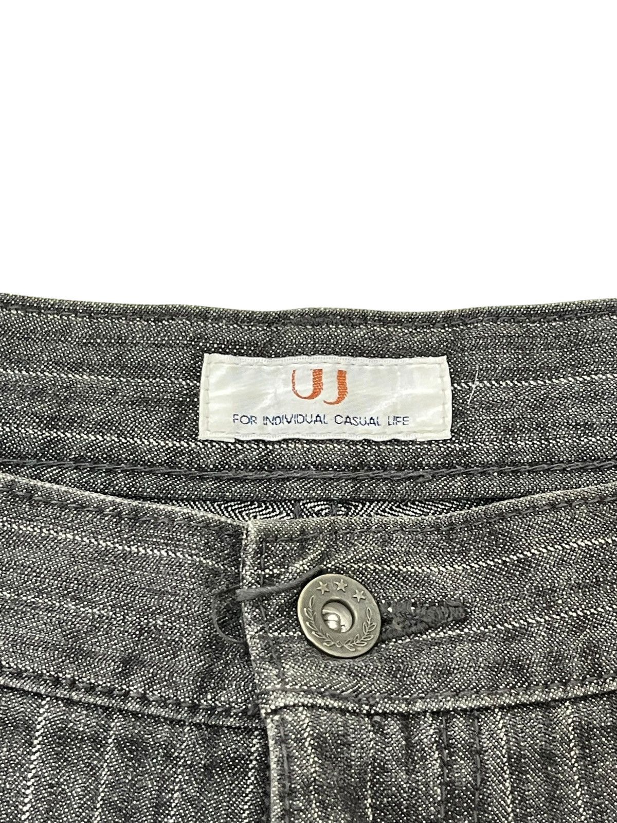 Japanese Brand Flare Jeans UJ Japan Herringbones Striped Boot Cut 2🟦4 Size US 34 / EU 50 - 19 Thumbnail