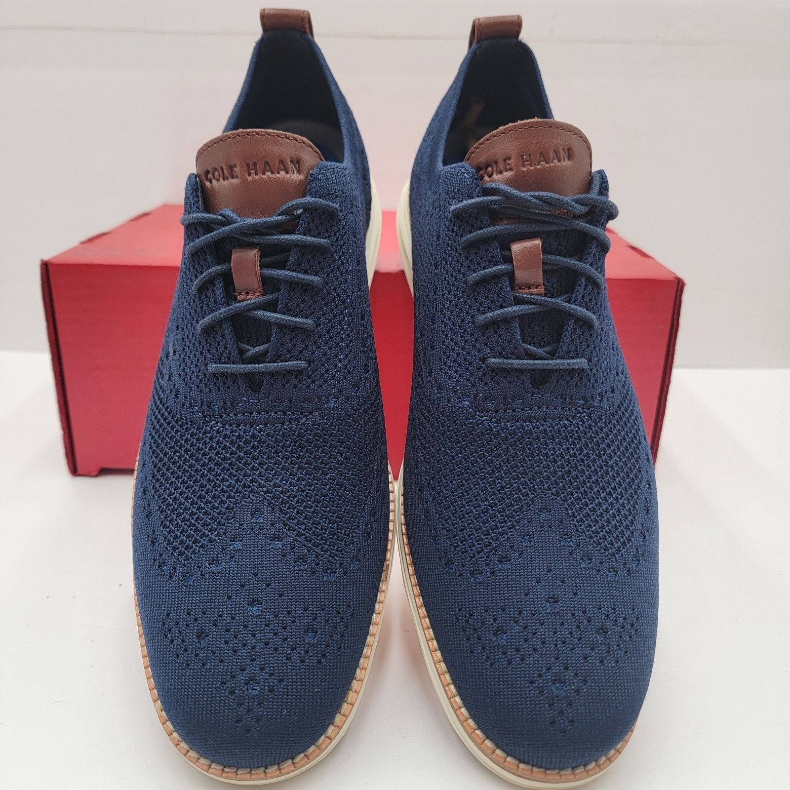 Cole Haan Cole Haan Men's Original Grand Wingtip Oxford - Navy - Sz 11 Size US 11 / EU 44 - 4 Thumbnail