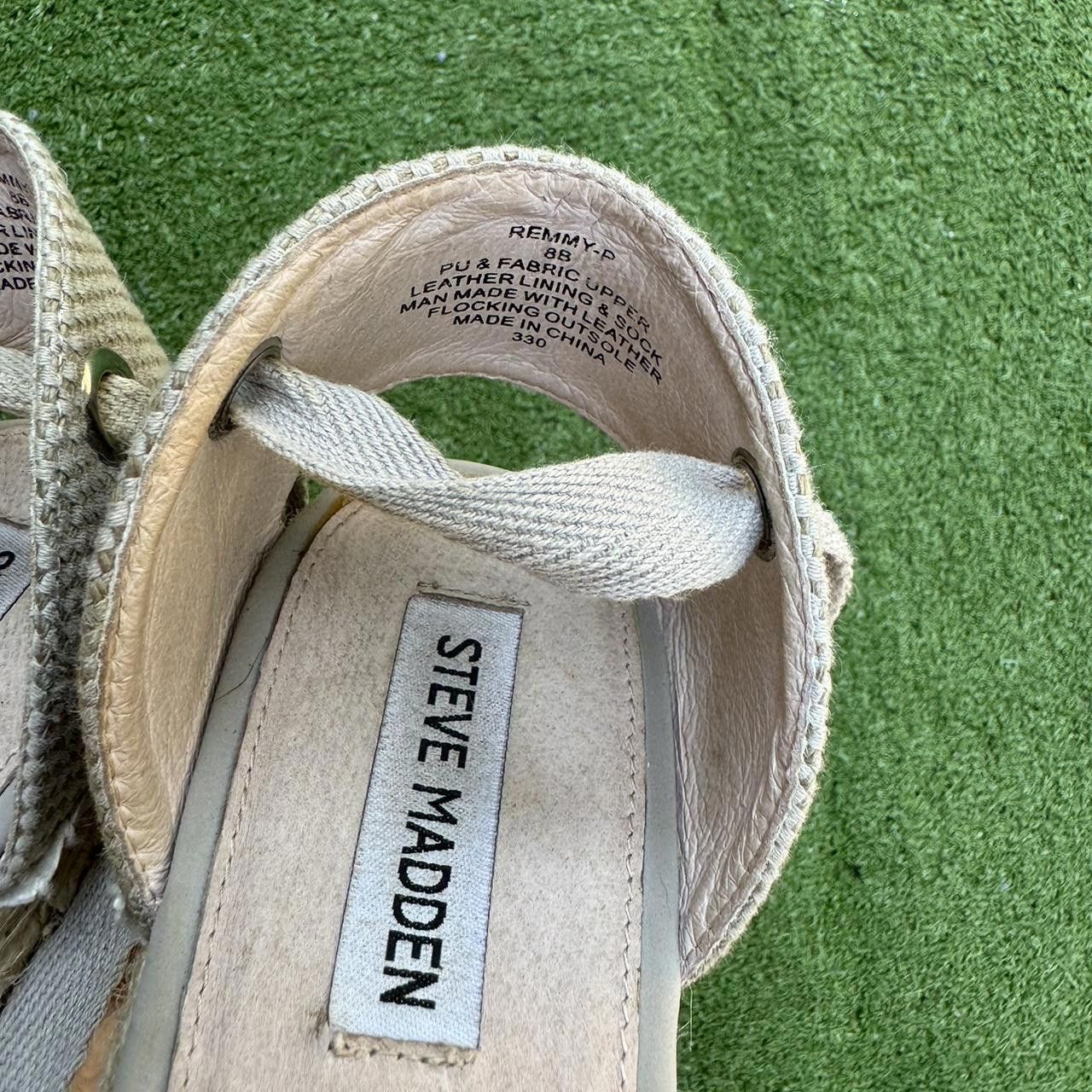 Steve Madden Steve Madden Women's Cream and White Sandal Size US 8 / IT 38 - 4 Thumbnail