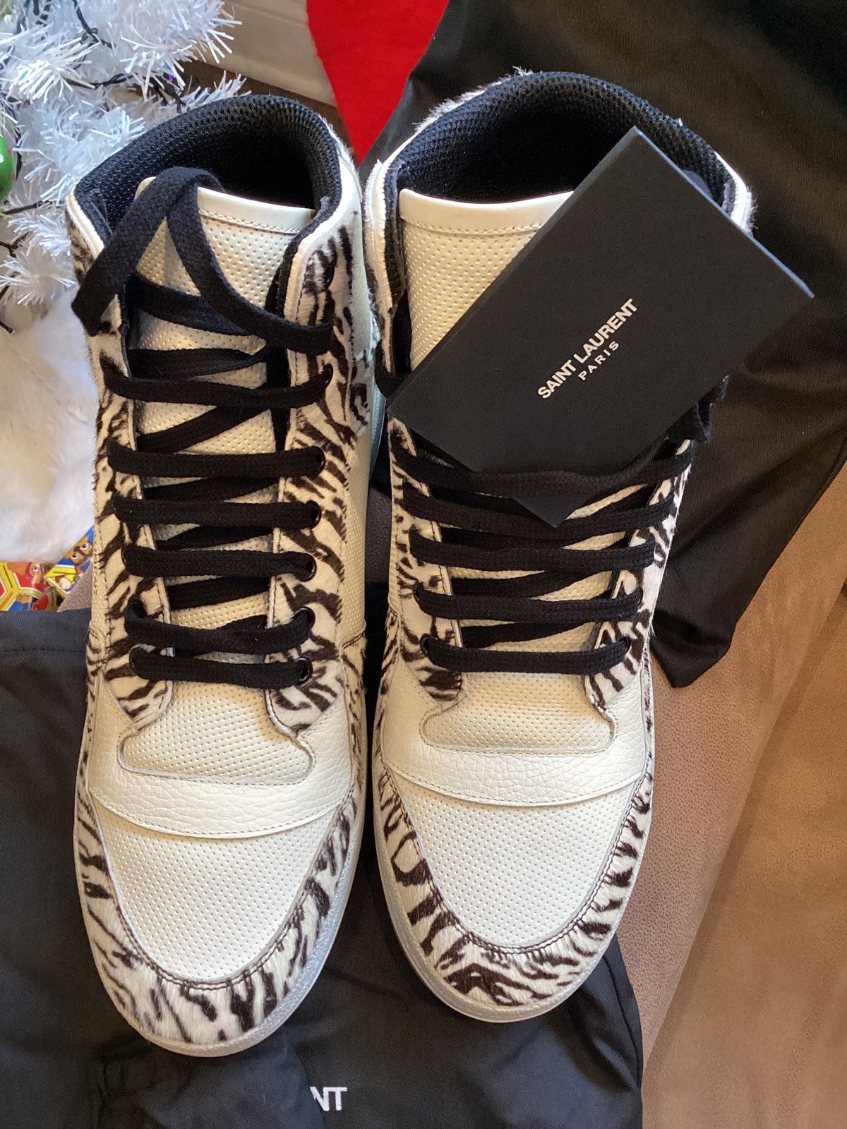 Yves Saint Laurent Saint Laurent Court Classic Sneakers – Zebra Print Size US 11 / EU 44 - 2 Thumbnail