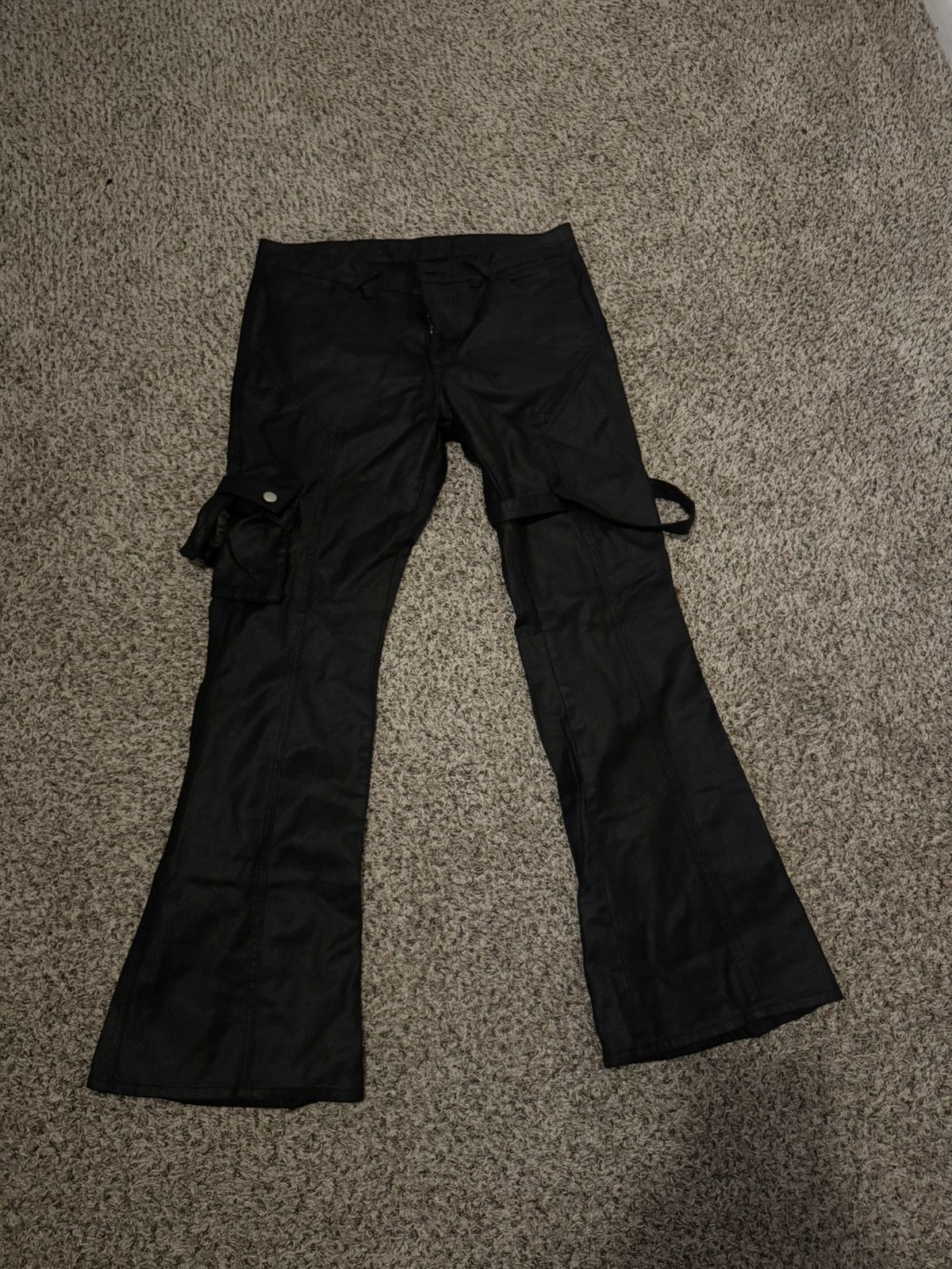 Other Black waxed flare pants Size US 34 / EU 50 - 1 Thumbnail
