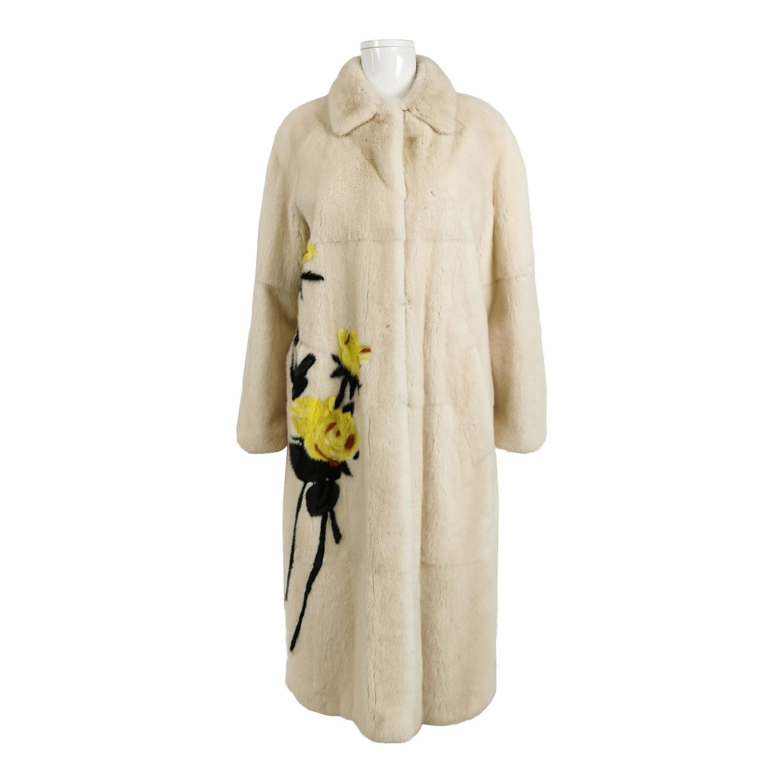 Prada Prada Floral Intarsia Mink Fur Coat Size 38 Size XS / US 0-2 / IT 36-38 - 1 Thumbnail