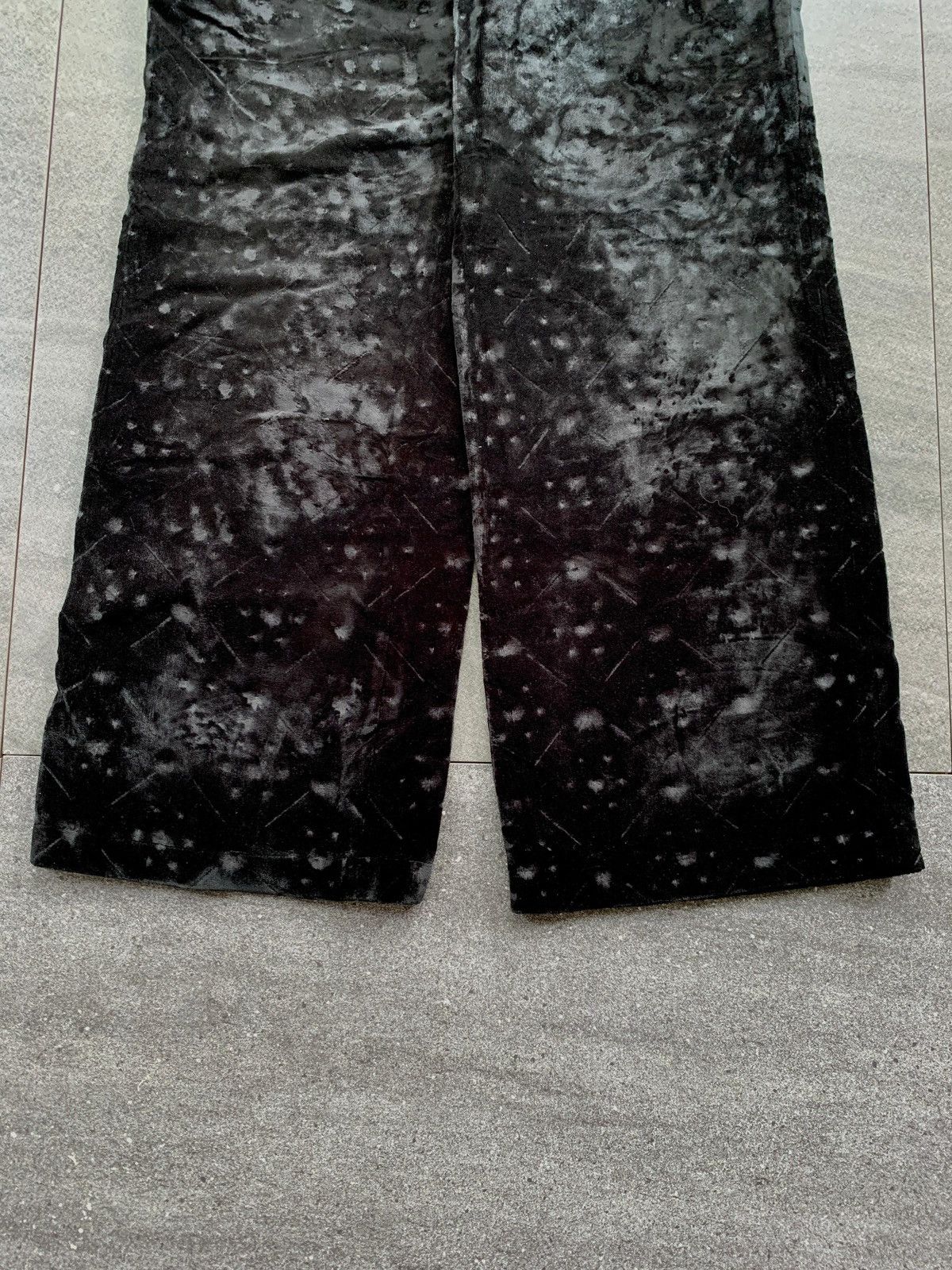 Yohji Yamamoto Velvet Patterned Trousers Size US 29 - 5 Thumbnail