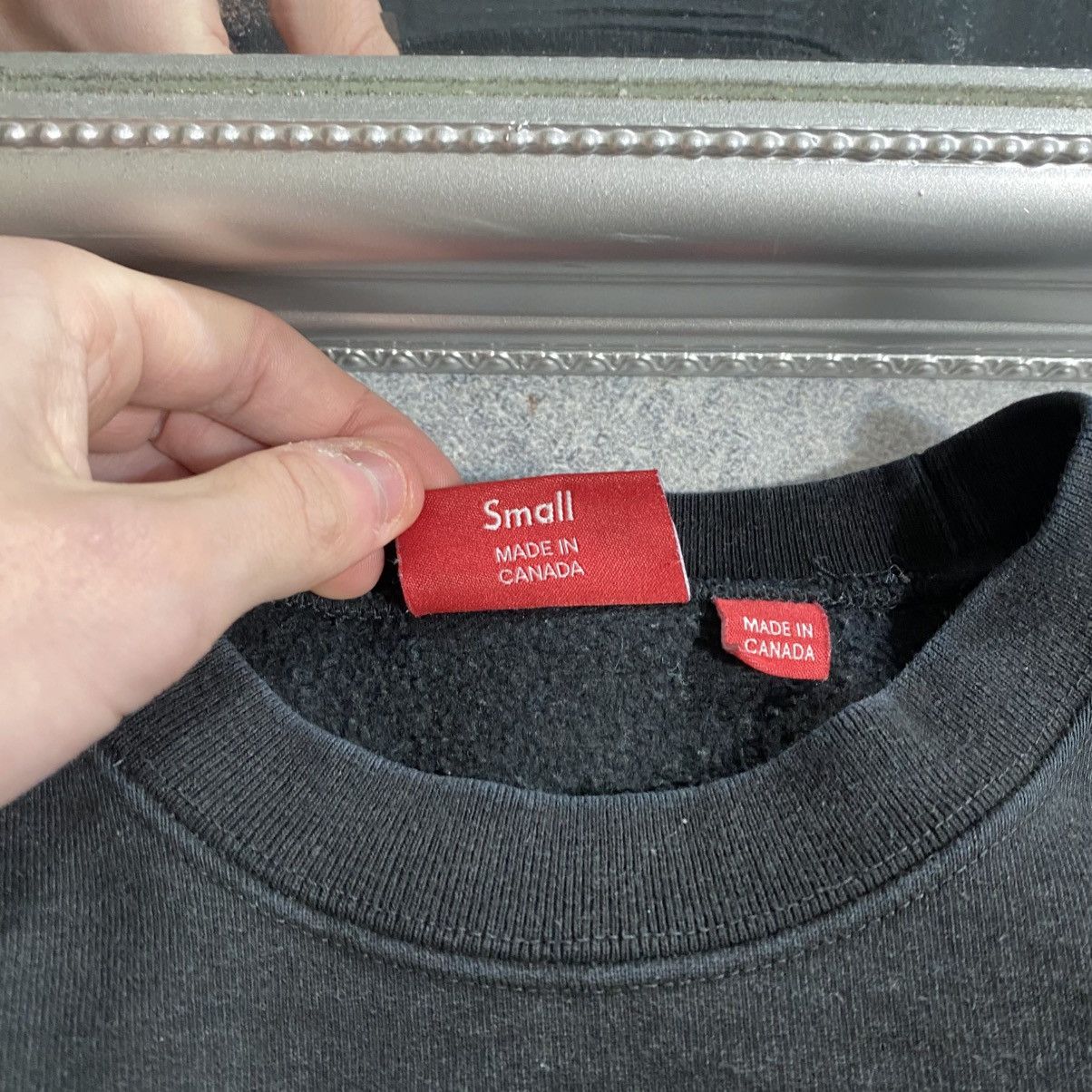 Supreme Supreme sweatshirt basic black logo Size US S / EU 44-46 / 1 - 6 Thumbnail