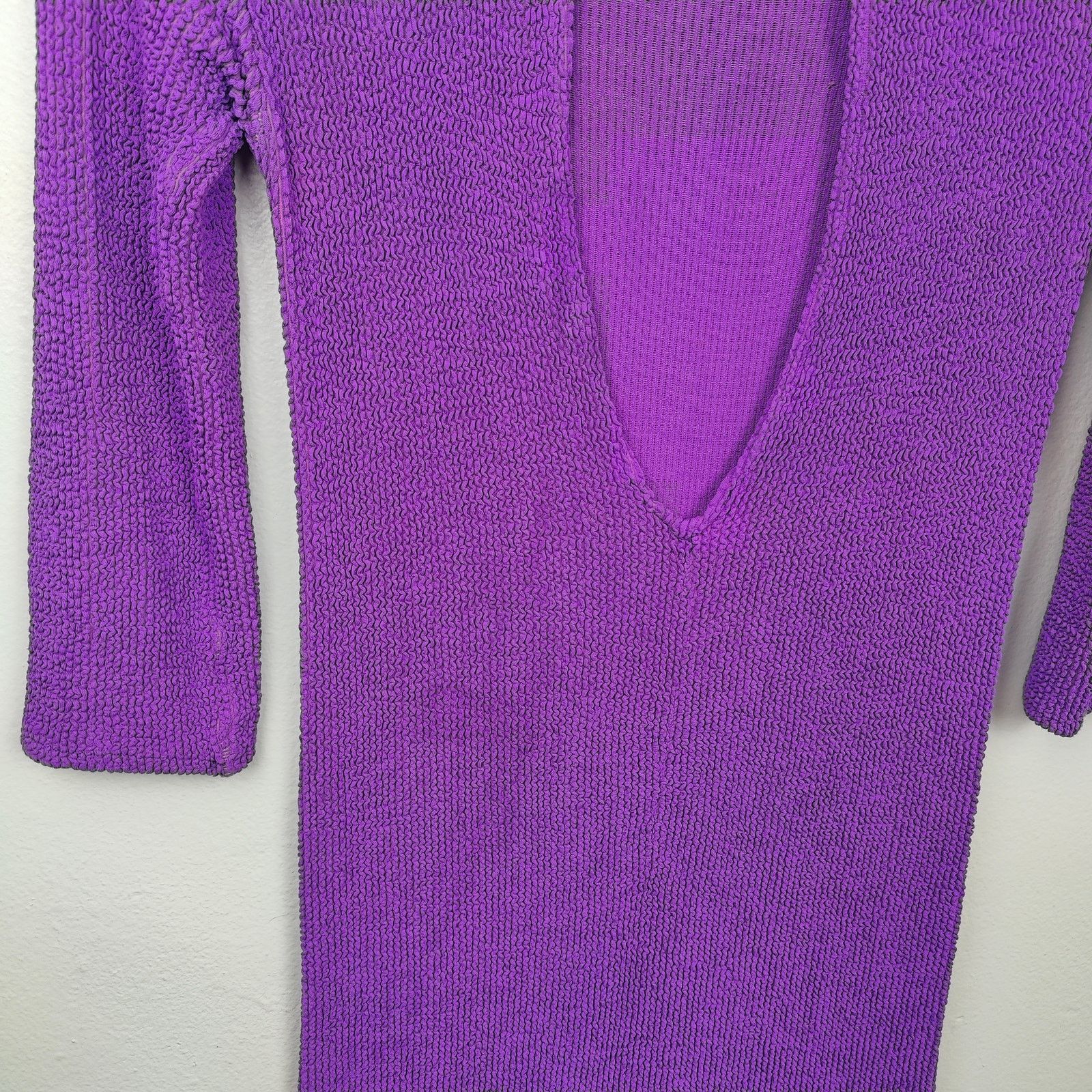 Tripp NYC Vintage Tripp NYC Crinkle Dress Womens Small Purple Size S / US 4 / IT 40 - 6 Thumbnail