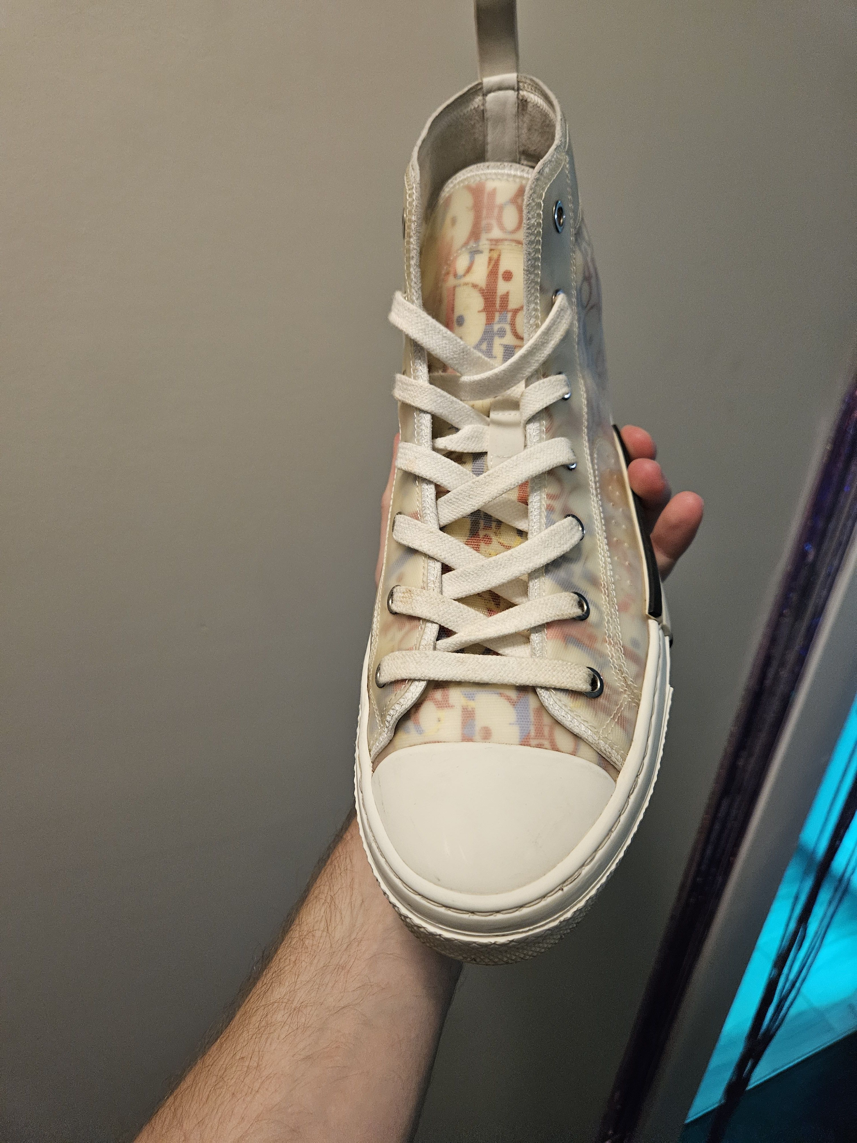 Dior Multicolor Oblique Mesh and PVC B23 Sneakers Size US 9 / EU 42 - 4 Thumbnail