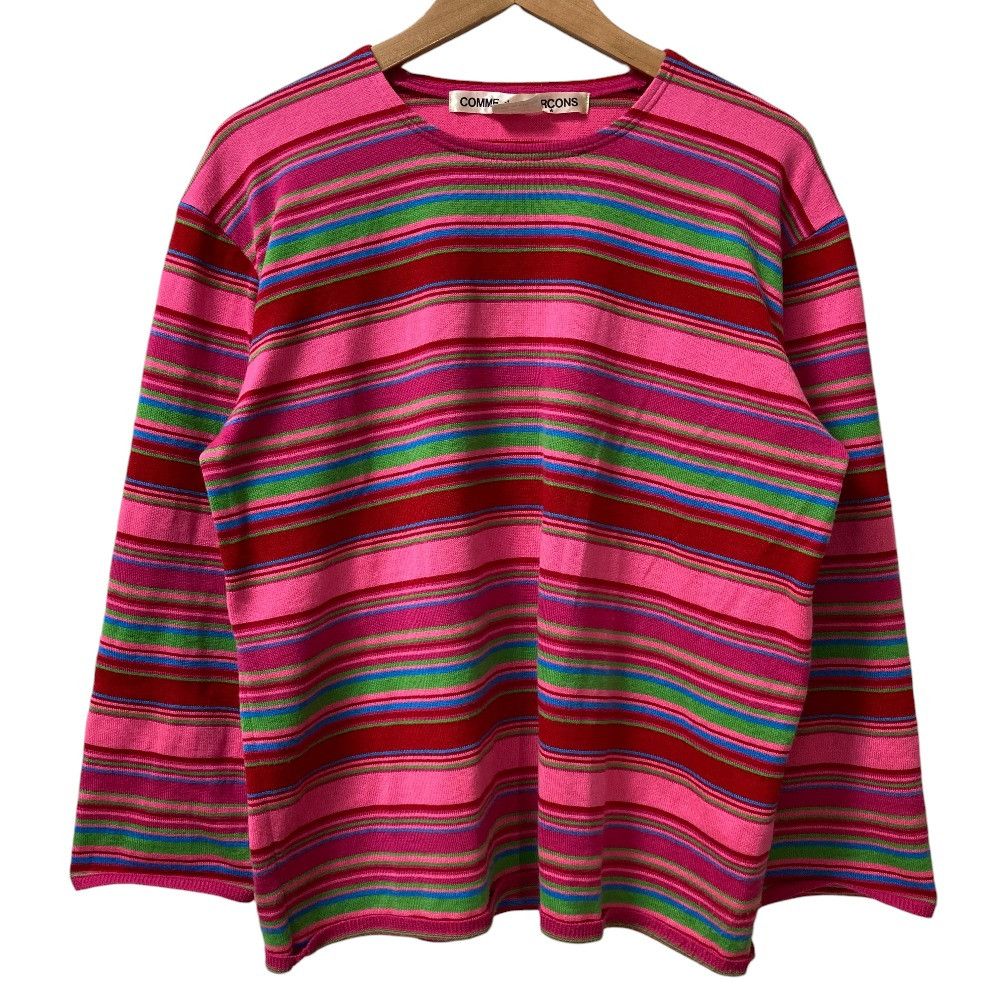 Comme des Garcons Comme des Garçons COMME des GARCONS Border Knit Sweater Textile Tops GM-N009 DUTY FREE for USA Size ONE SIZE - 1 Thumbnail