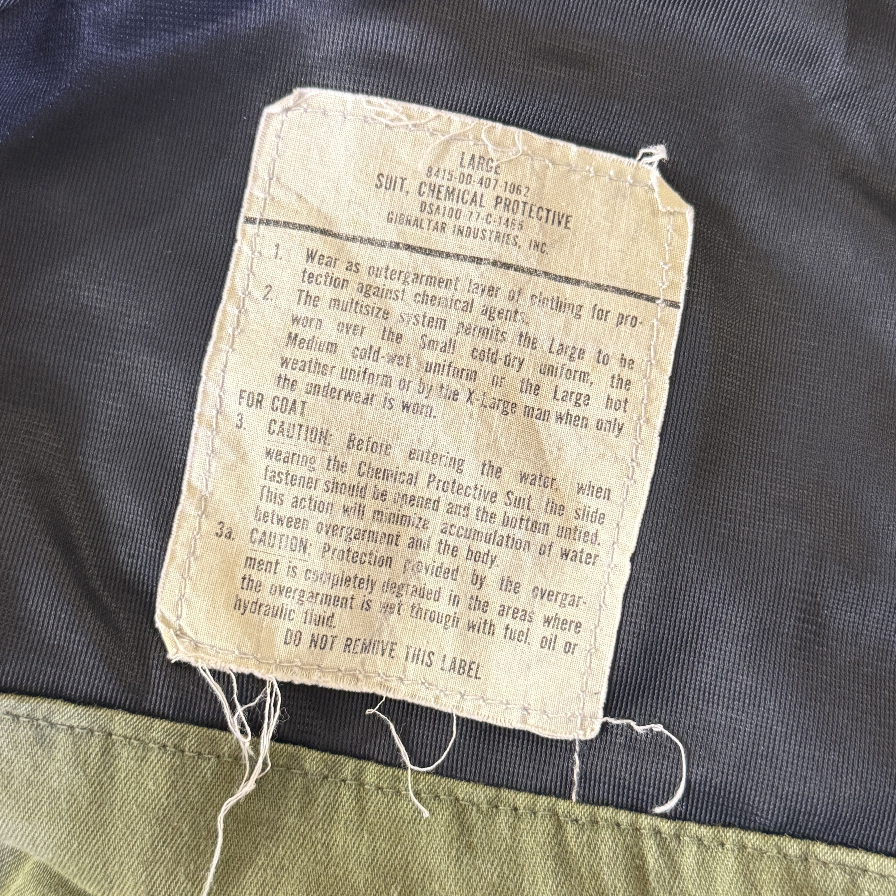 Vintage 70s Military Chemical Protective Jacket Size US L / EU 52-54 / 3 - 9 Thumbnail