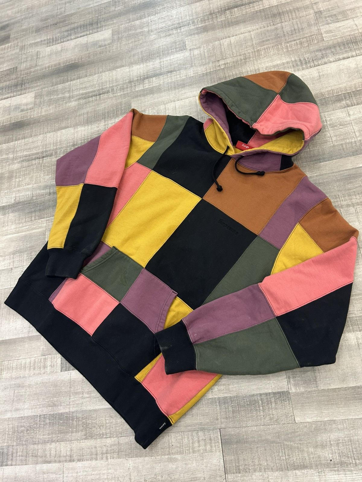 Supreme Supreme Patchwork Hooded Sweatshirt Size US XL / EU 56 / 4 - 3 Thumbnail