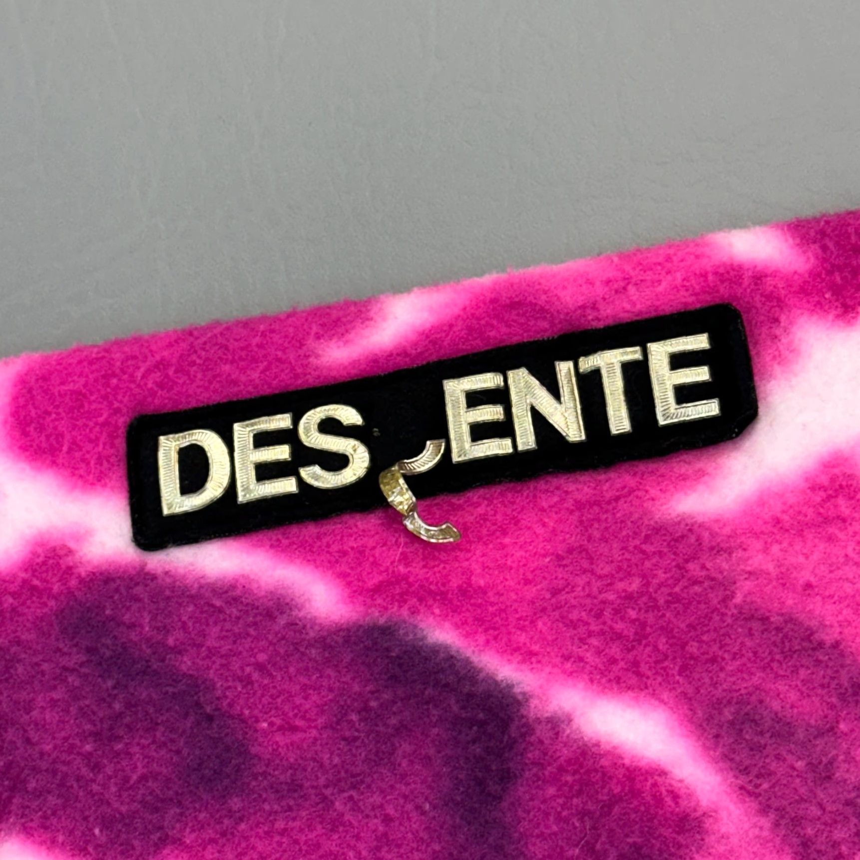 Pinko VINTAGE Descente Jacket Women's M Pink Tie Dye Fleece 1/4 Zip Pullover 90s Size M / US 6-8 / IT 42-44 - 4 Thumbnail