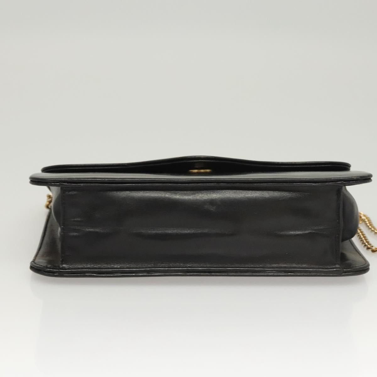 Dior DIOR Chain Shoulder Bag Leather Black Gold Size ONE SIZE - 5 Thumbnail