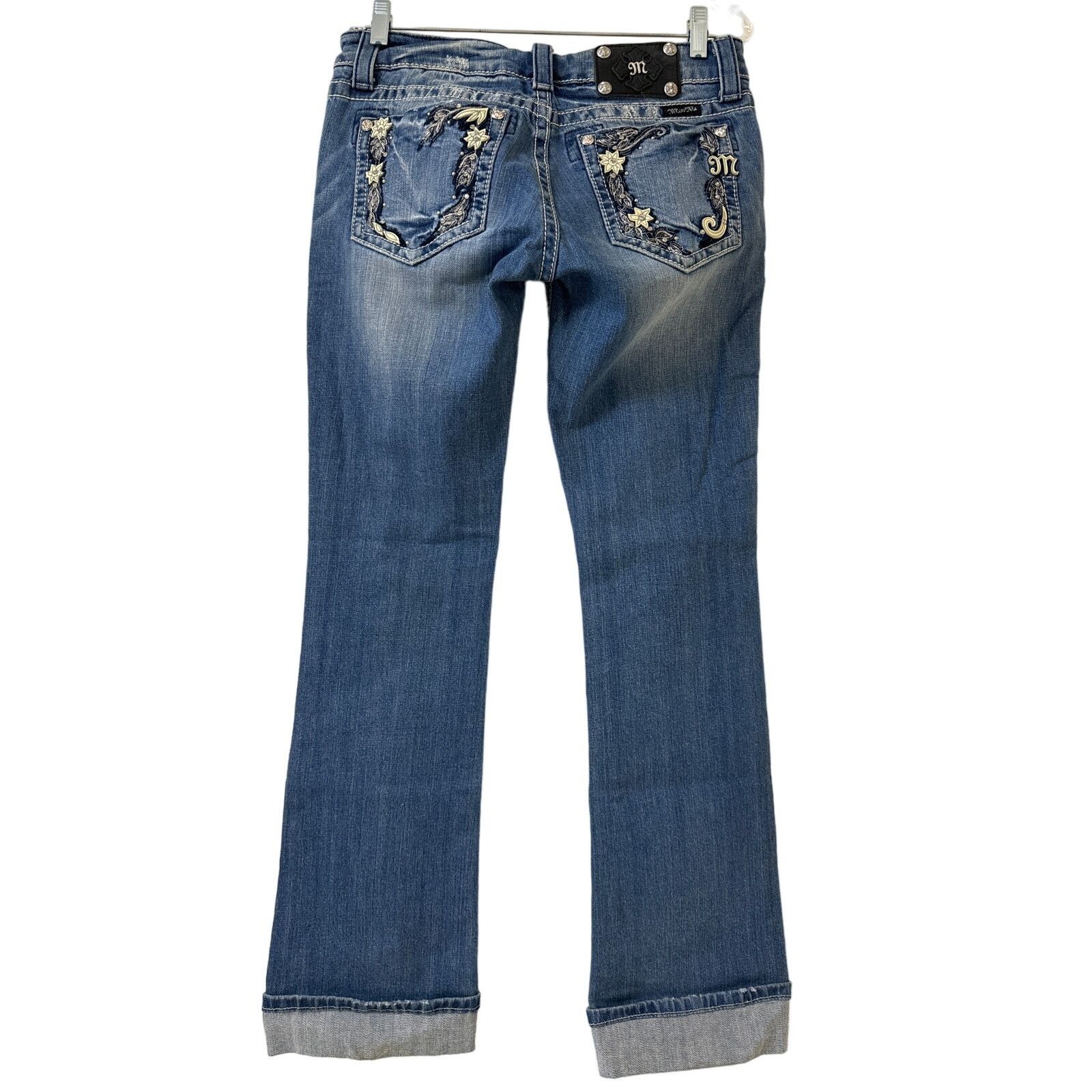 Miss Me Miss Me Jeans 29, JP5446B Cuffed Boot Color MED57B Size 29" - 2 Thumbnail