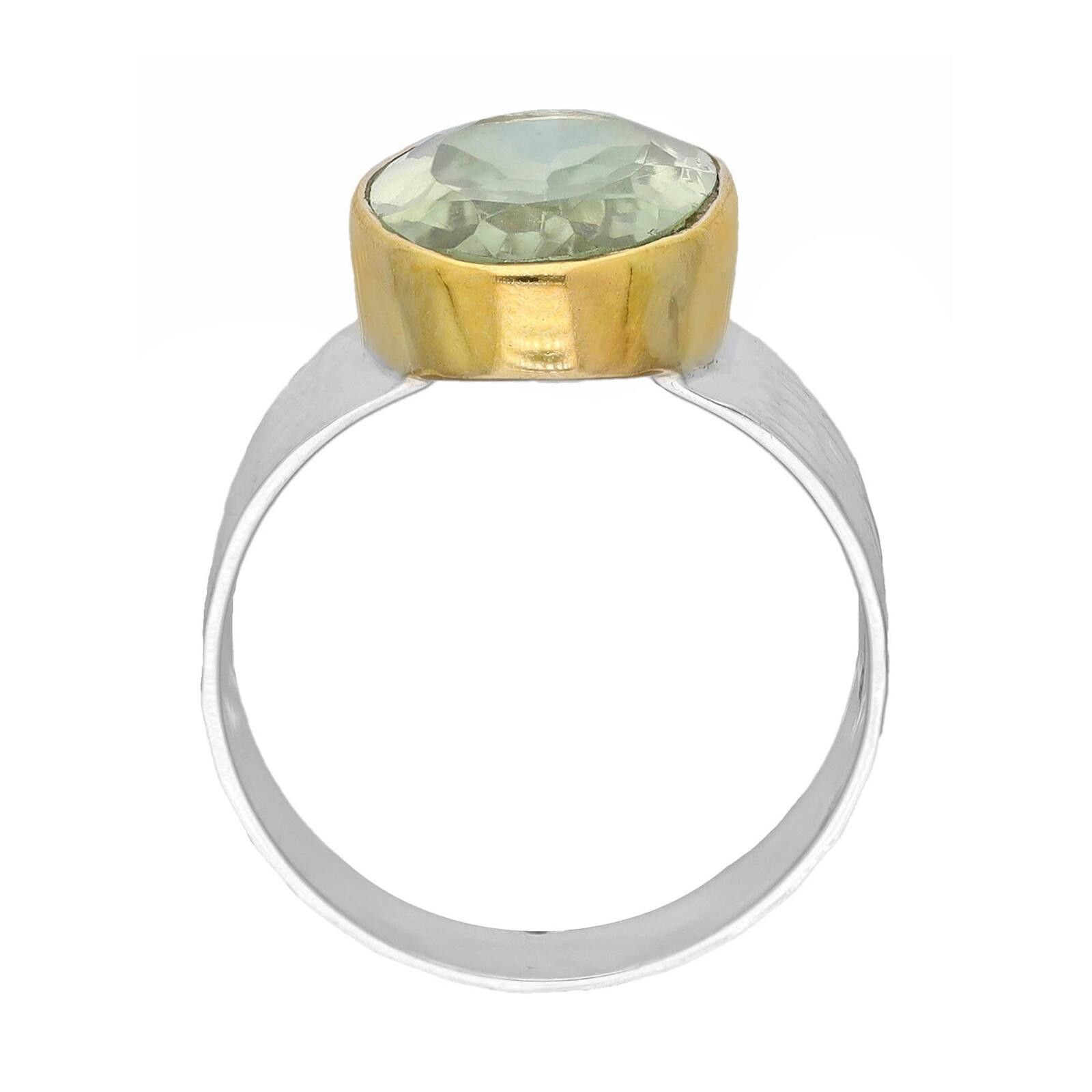 Other 925 Sterling Silver Green Amethyst Mirage Ring Size 6 Size ONE SIZE - 5 Thumbnail