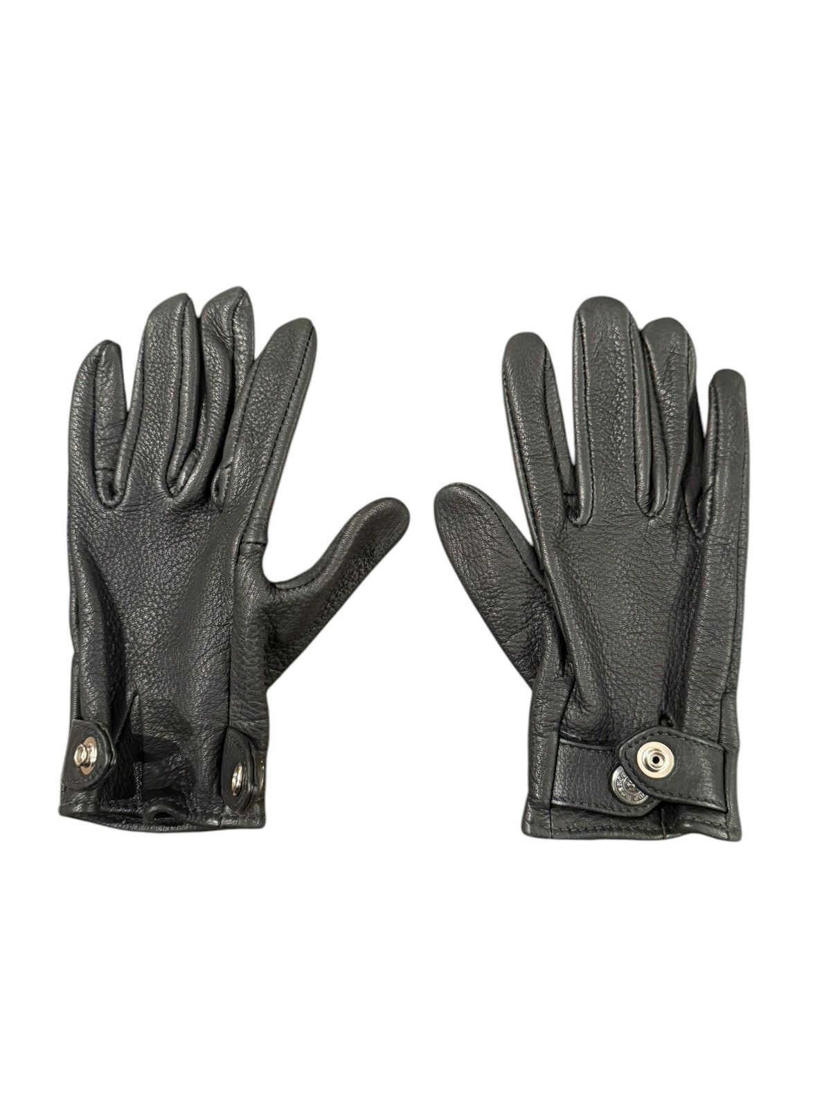 Chrome Hearts Horseshoe Button Leather Gloves Size ONE SIZE - 4 Thumbnail