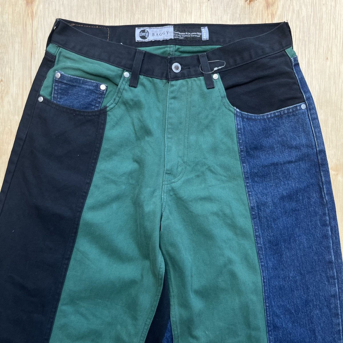Levi's Vintage Clothing LEVIS SILVER TAB BAGGY FIT 3 TONE COLOUR DENIM Size US 32 / EU 48 - 2 Thumbnail