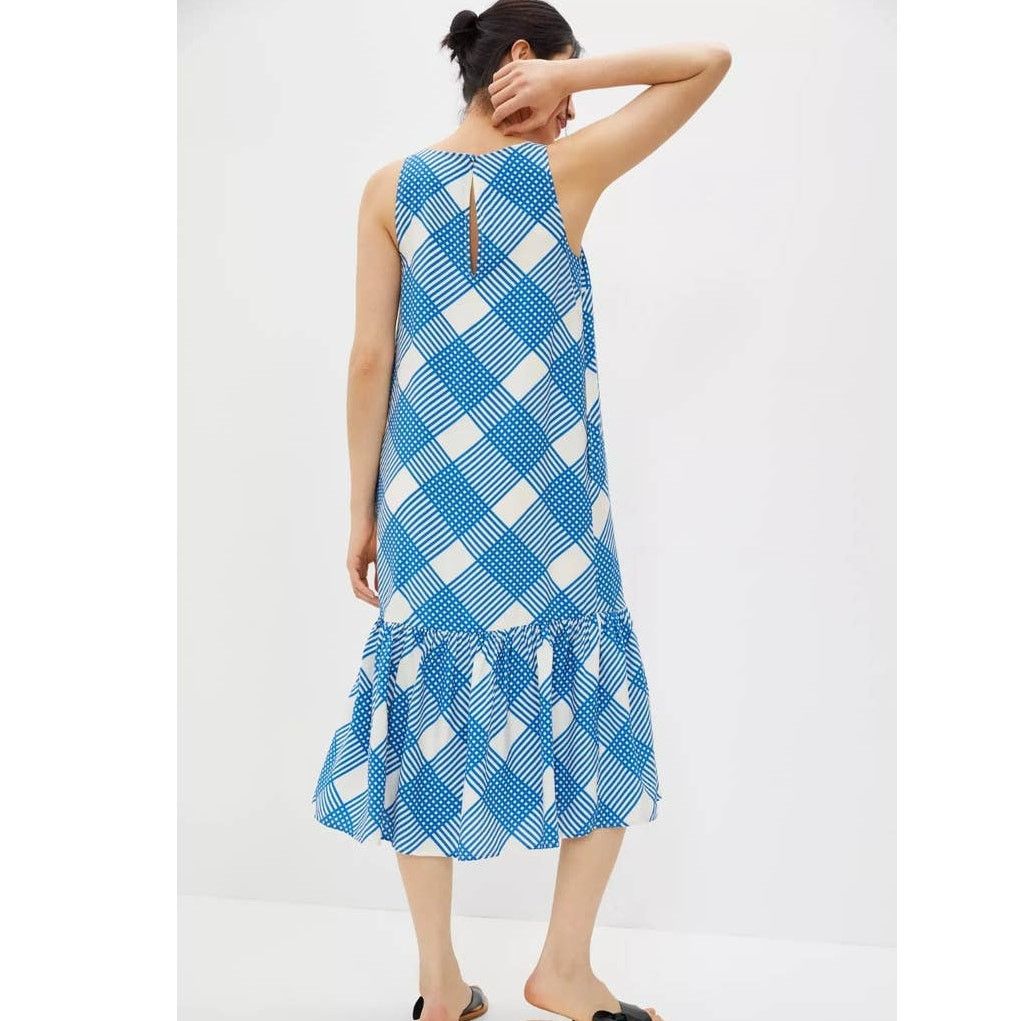 Anthropologie New Anthropologie Michaela Flounced Midi Dress $148 X-SMALL Size XS / US 0-2 / IT 36-38 - 4 Thumbnail