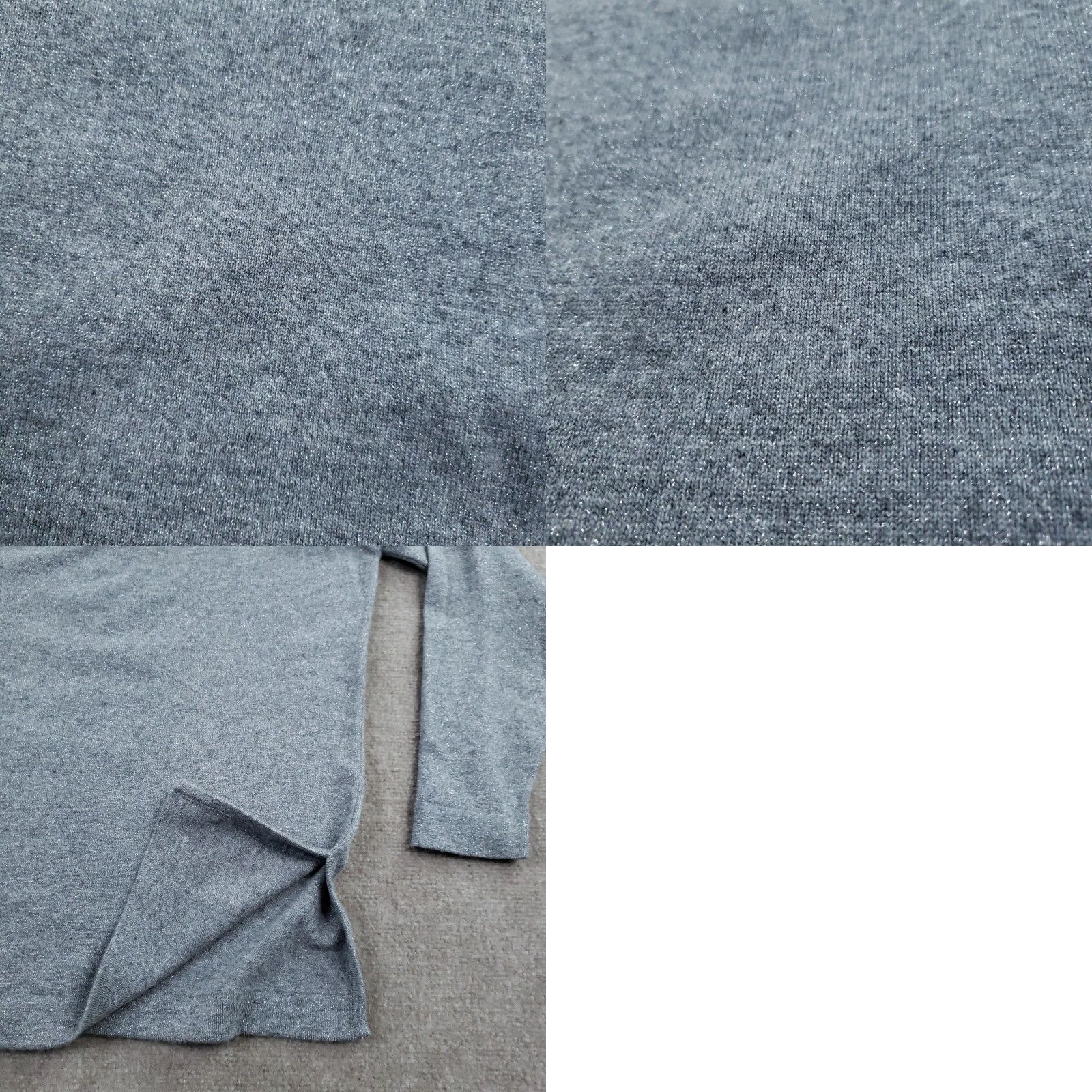Vintage McCulley’s Sweater Womens Medium Gray Knit Crewneck Pullover Cashmere Slim Knit Pullover Crew Neck Ladies Top Size M / US 6-8 / IT 42-44 - 9 Thumbnail