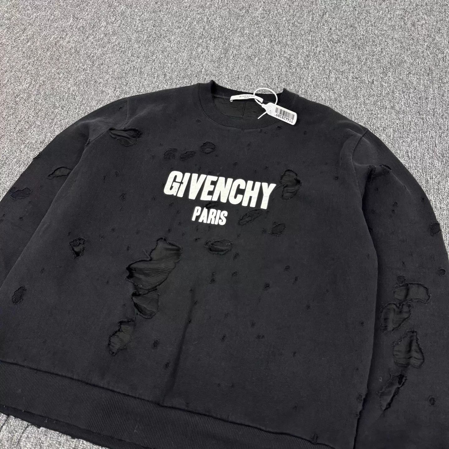 Givenchy Givenchy Distressed Destroyed Sweatshirt XL 99 New Size US XL / EU 56 / 4 - 4 Thumbnail