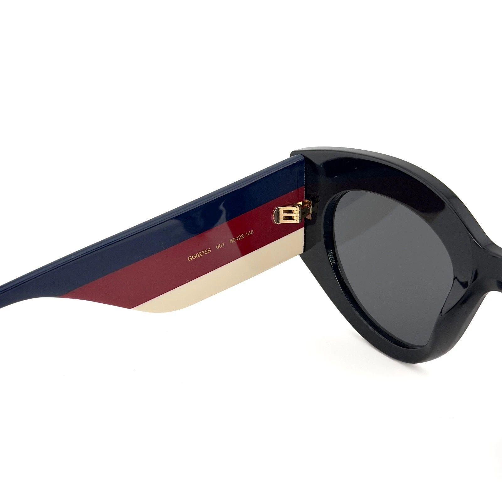 Gucci GUCCI Gg0275S 0275 Black Blue Red Classic Sunglasses 001 Size ONE SIZE - 6 Thumbnail