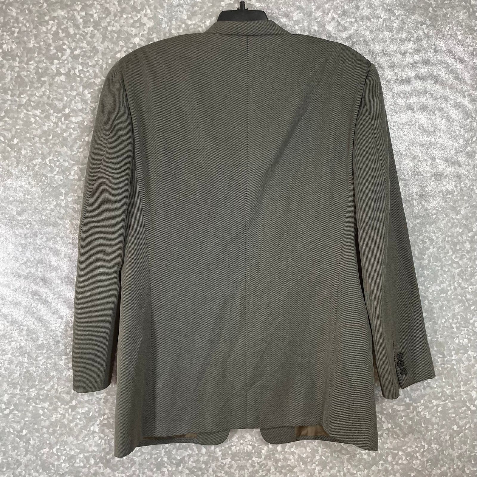 Giorgio Armani Giorgio Armani Men's Gray Single Breasted Wool Sports Coat Size 46R - 8 Thumbnail