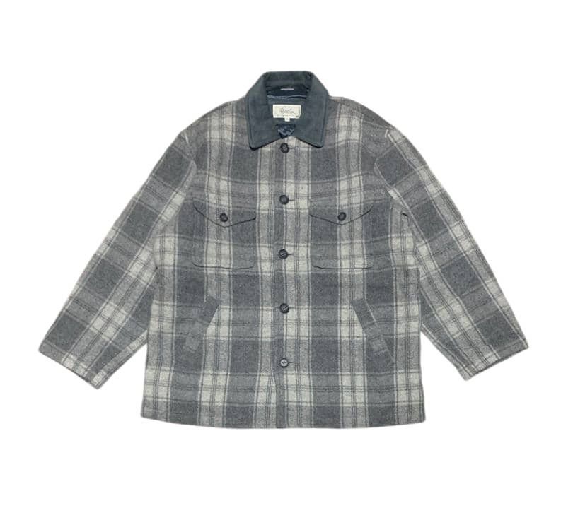 Japanese Brand Vintage Japanese Plaid Wool Flannel Shirt Jacket By Riverson Size US L / EU 52-54 / 3 - 1 Thumbnail
