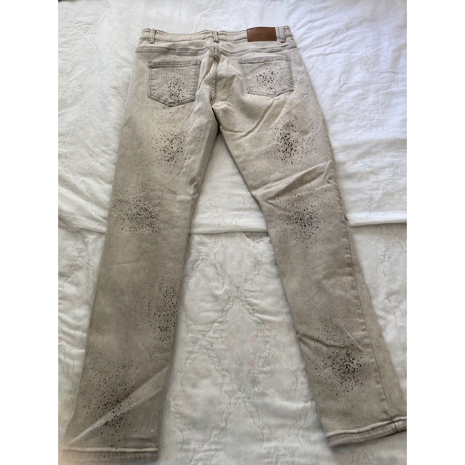 Waimea Waimea Paint Jeans Skinny Fit Pants 34W x 32L Men's Gray Size US 34 / EU 50 - 4 Thumbnail