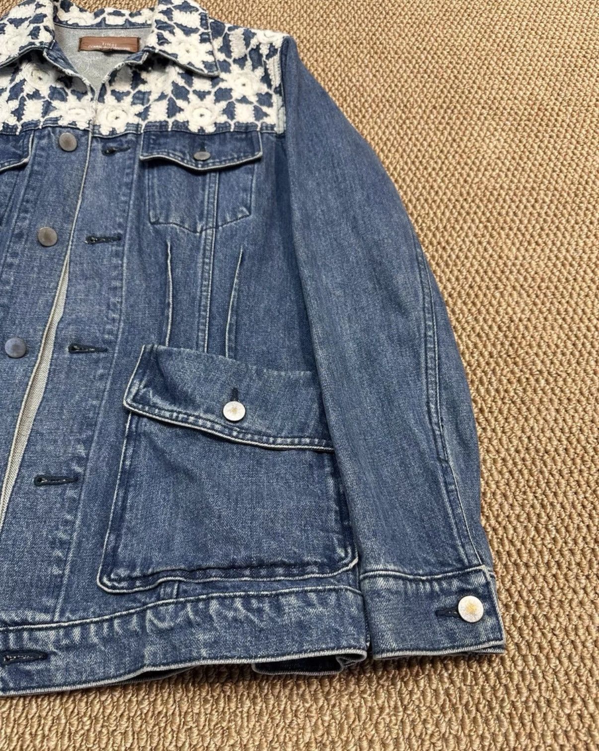 Comme des Garcons Comme des Garçons Octagram Star Embroidered Denim Jacket K23 Size US M / EU 48-50 / 2 - 3 Thumbnail
