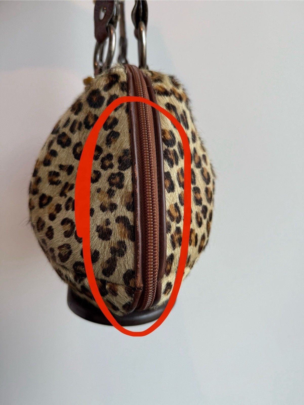 Other Alaluna Leopard Leather Brown Bag Vintage Boho Glam Size ONE SIZE - 13 Thumbnail