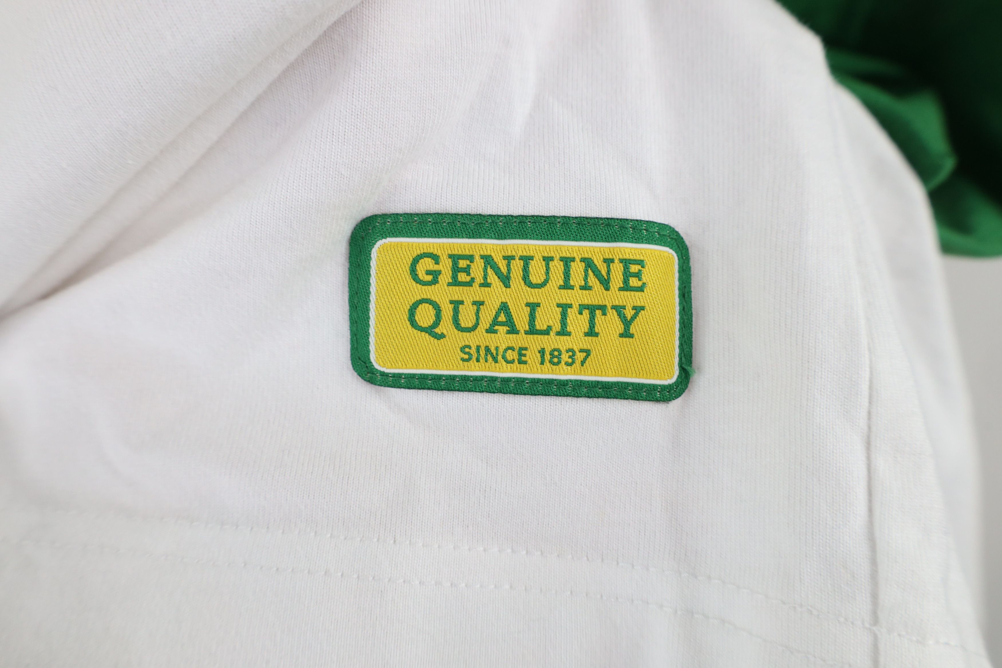 John Deere × Vintage Vintage John Deere Script 3/4 Sleeve Raglan T-Shirt Cotton Size US XXL / EU 58 / 5 - 6 Thumbnail