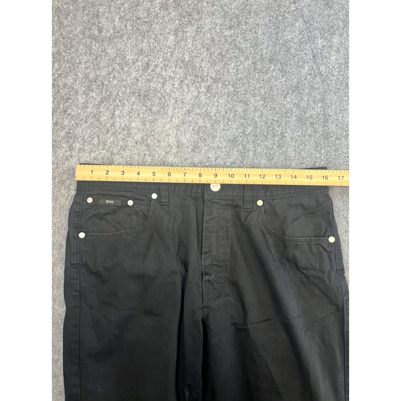 Hugo Boss Hugo Boss Mens Chino Trousers Pants Straight 32 Black 5-Pocket Design Vintage: No Size US 32 / EU 48 - 6 Thumbnail