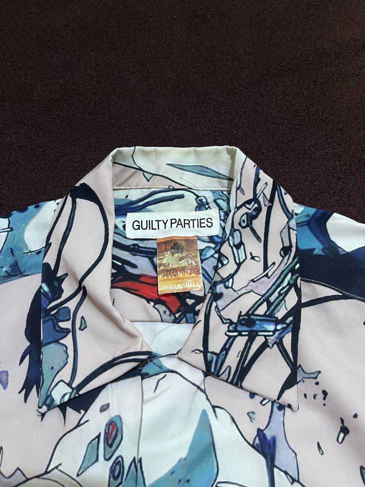 Anime GUILTY PARTIES GHOST IN SHELL RAYON SHIRT Size US M / EU 48-50 / 2 - 6 Thumbnail