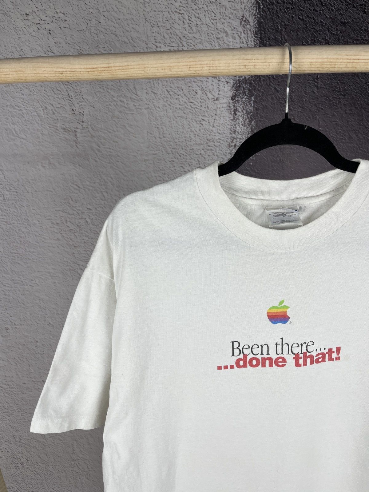 Apple × Mackintosh Apple Macintosh vintage ~1995 Hanes made in USA tee shirt Size US XL / EU 56 / 4 - 5 Thumbnail