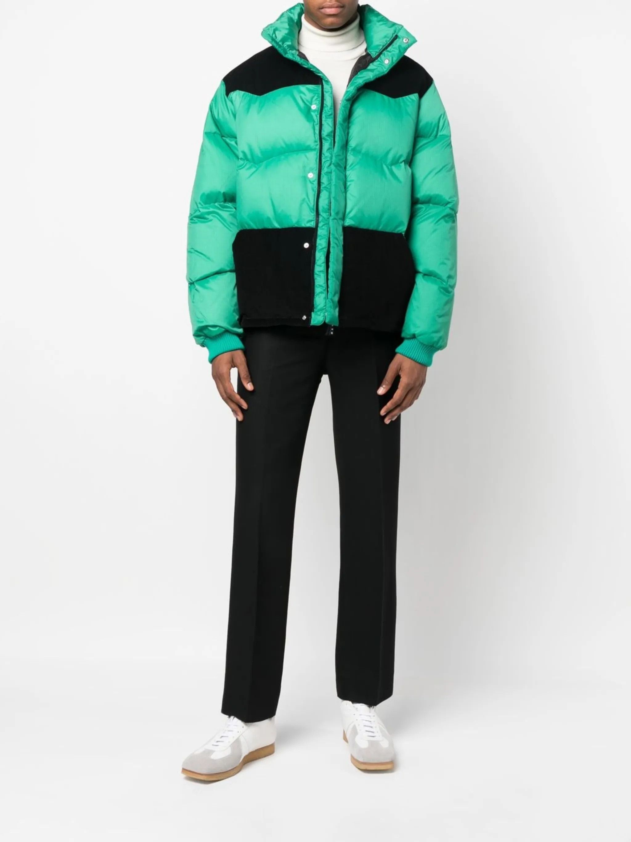 Marni o1y0225 Shell Jacket in Green/Black Size US L / EU 52-54 / 3 - 4 Thumbnail