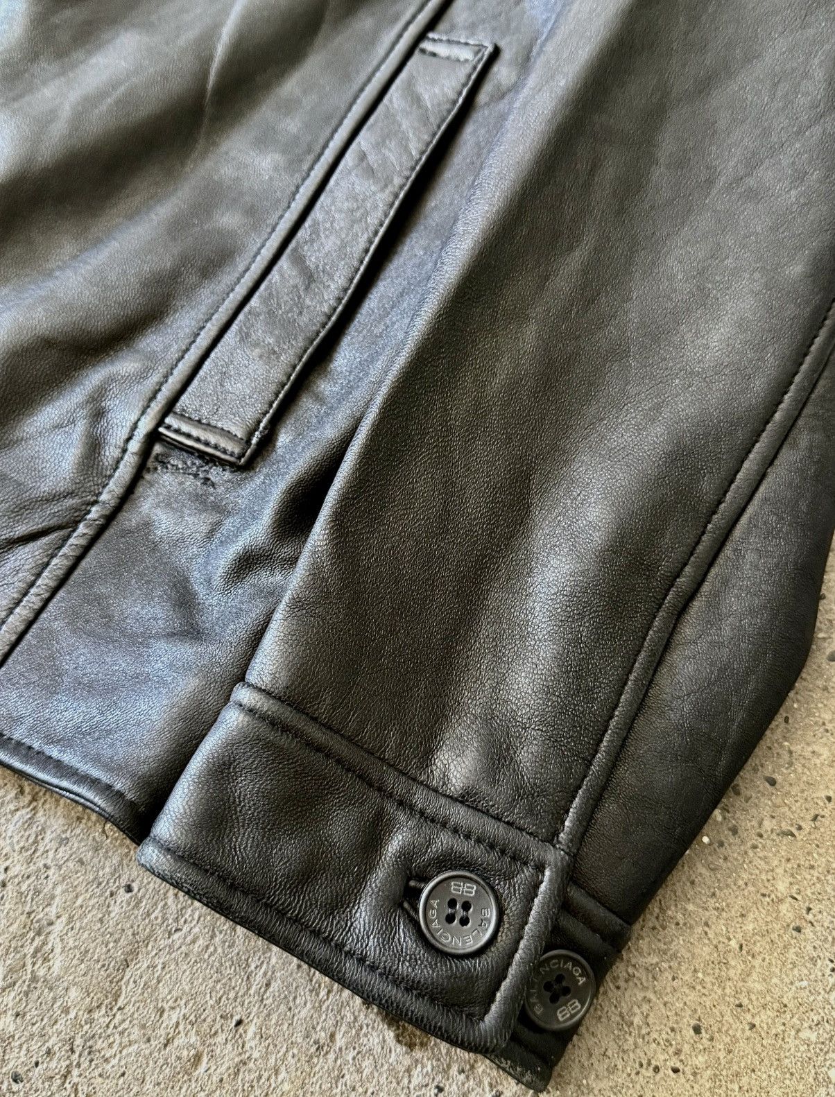 Balenciaga Balenciaga - 1997 - Nicolas Ghesquière-Zip Up Leather Jacket Size US L / EU 52-54 / 3 - 3 Thumbnail