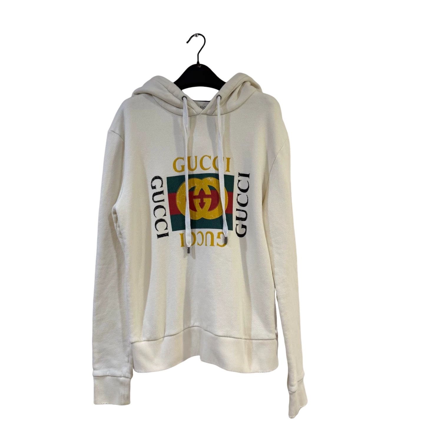 Gucci Gucci Distressed Double G Logo Hoodie XS Size US XS / EU 42 / 0 - 1 Thumbnail