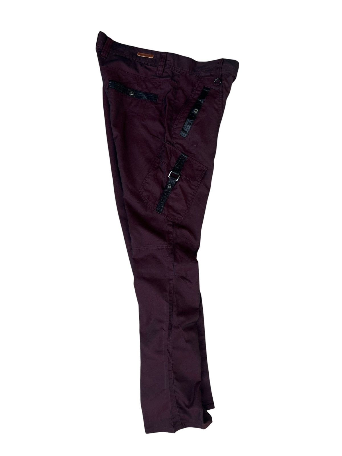 Nicole Club Nicole Club Japan Dark Maroon Cargo Flare Trouser Pant Size US 30 / EU 46 - 19 Thumbnail