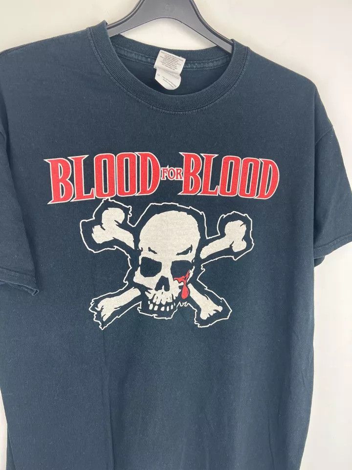 Vintage RARE 90s Vintage Boston Band BLOOD for BLOOD hardcore Size US M / EU 48-50 / 2 - 2 Thumbnail